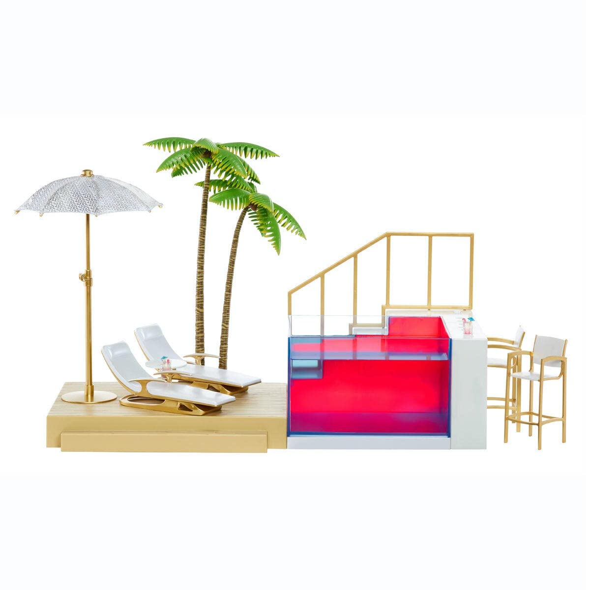 Rainbow High Pacific Coast Colour Change Pool & Beach Club Playset
