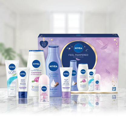 NIVEA Women's Feel Pampered Skincare Gift Set