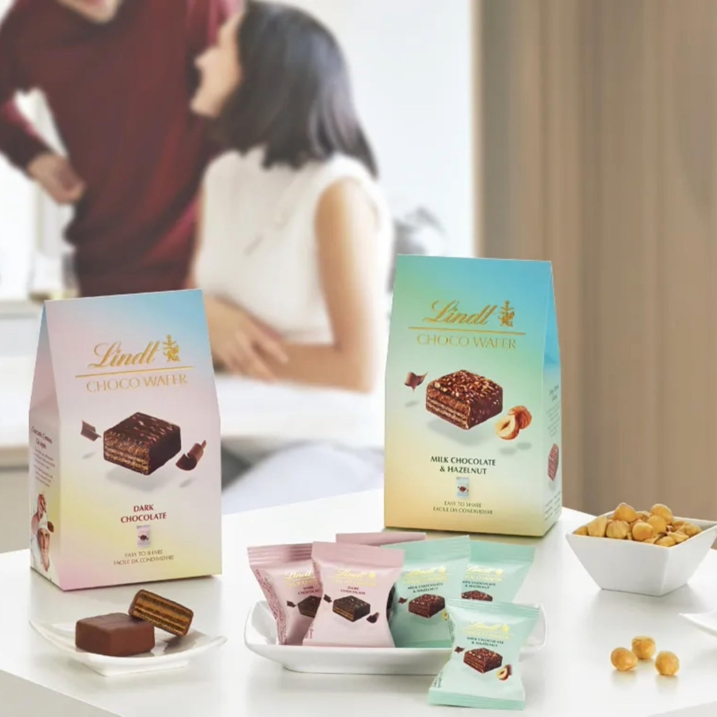 Assorted Choco Wafer Chocolate Gift 135g + 38g Milk Chocolate Bars
