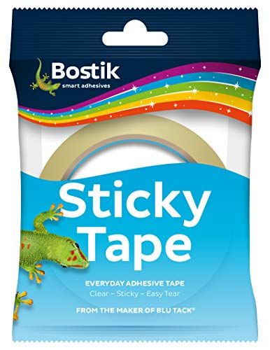 12 x Bostik Sticky Tape Single Single Easy Tear 24mm x 50m