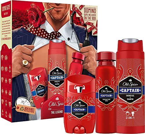 Old Spice Gentleman Gift Set Deodorant Stick, Deodorant Spray & Shower Gel
