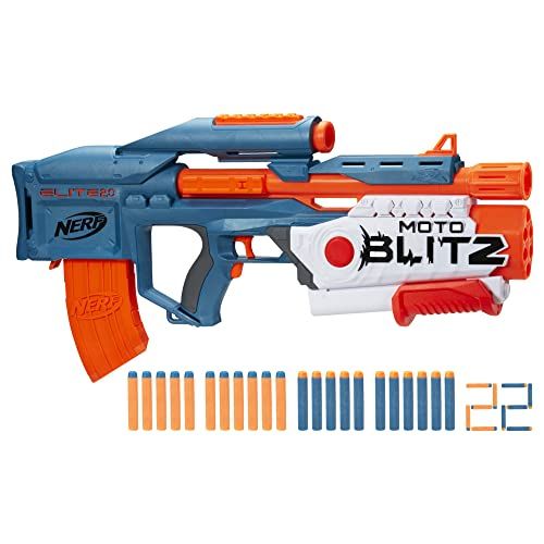 Nerf Elite 2.0 Motoblitz CS-10 Blaster with 22 Elite Darts