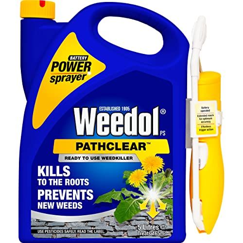 Weedol Pathclear Weedkiller with Power Sprayer, Ready To Use, 5L