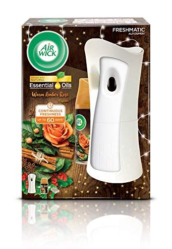 Airwick Freshmatic Autospray Kit, Warm Amber Rose Scent, Gadget and Refill, 250ml