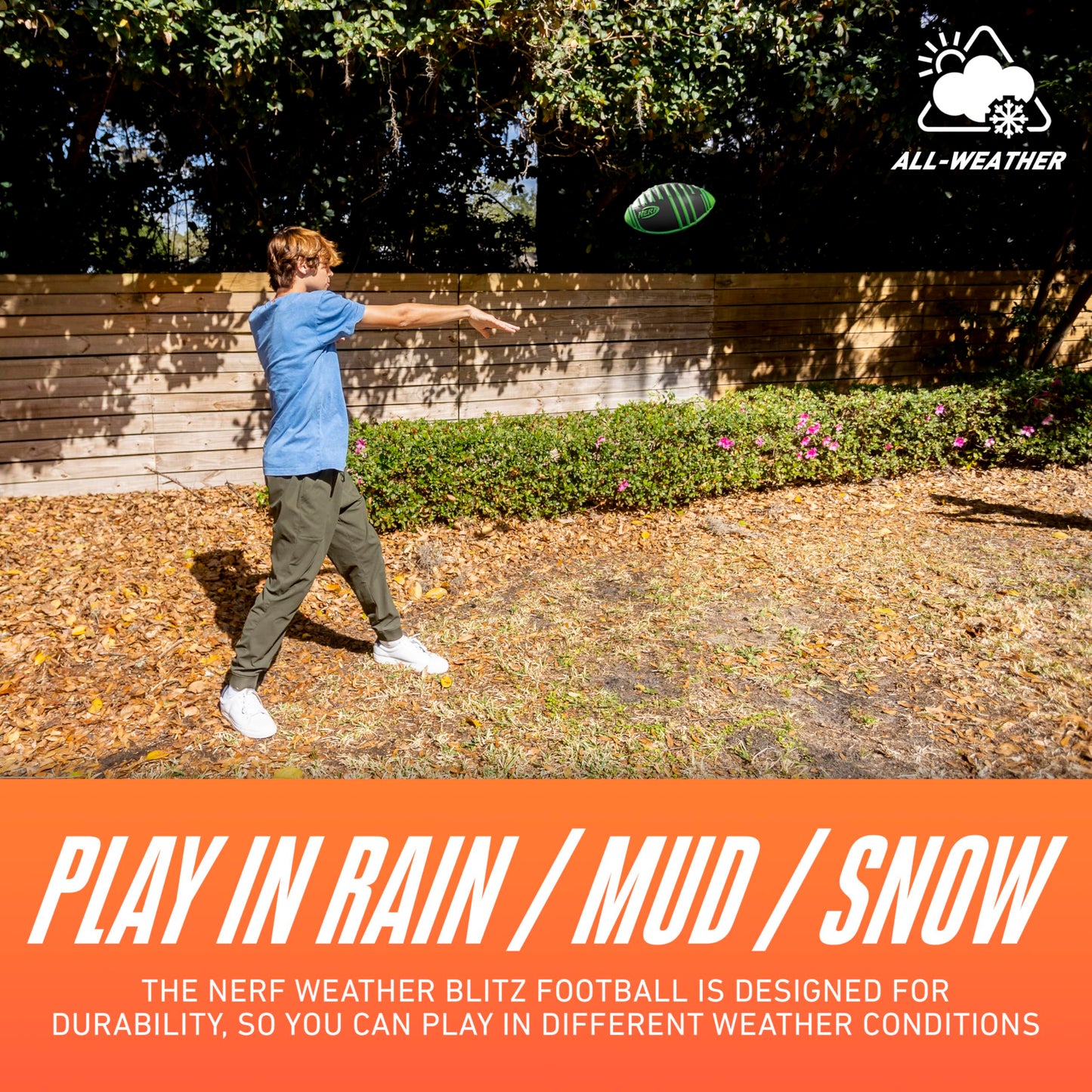 NERF Weather Blitz Foam Football All-Weather