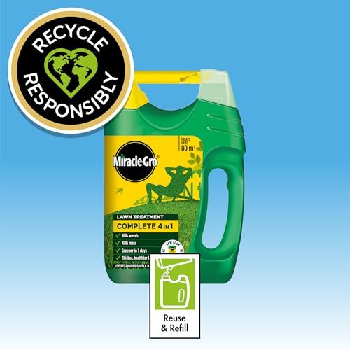Miracle-Gro EverGreen Complete 4-in-1 Lawn Food Weed & Moss Control 80m²