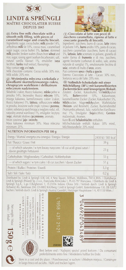 Lindt Creation Creme Brulee Milk 150g