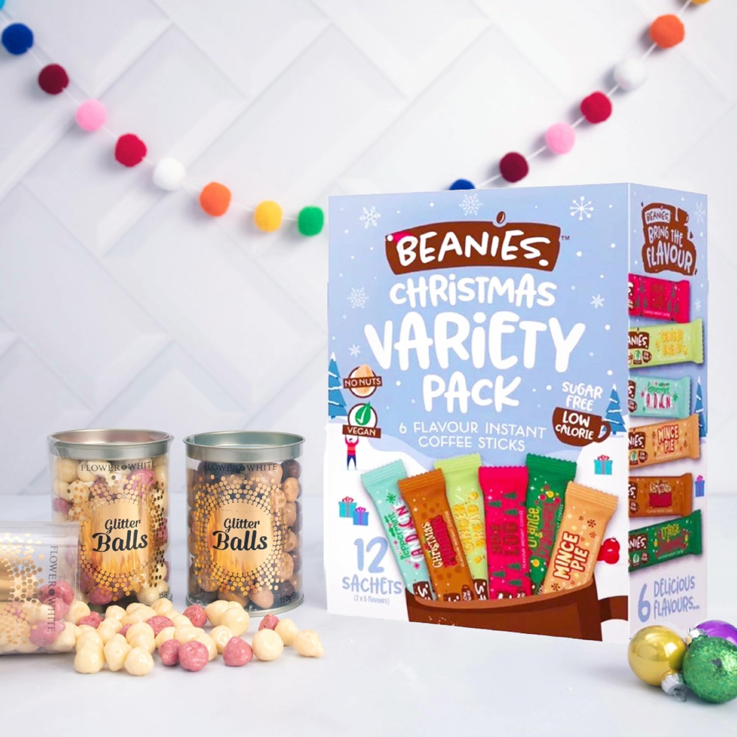 Beanies Christmas Coffee Gift Box 36 Sachets