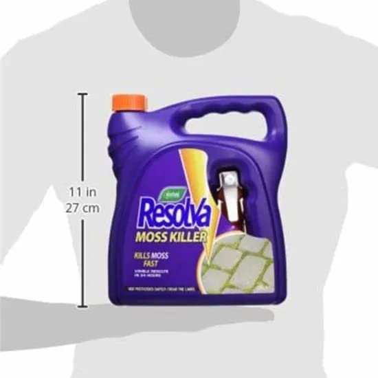 TOPLINE Westland Resolva Moss Killer Sprayer - 3L Ready to Use Resolva Moss Killer Spray with Topline Card. Outdoor Garden Moss Remover for Driveways, Paths, Roofs or Patio., Purple
