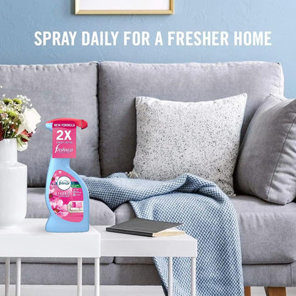 Fabric Freshener Room Spray Bundle - Pack of 3 x 375ml Blossom & Breeze Water-Based Formula Fabric Spray, Carpet Freshener Odour Eliminator with Card. Room Fresheners for Home Bulk Buy