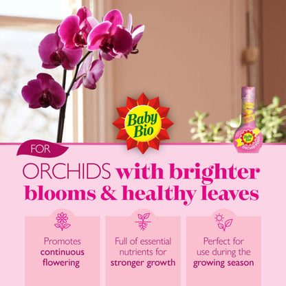 Orchid Plant Food Growing Bundle - Peat Free Orchid Potting Compost 10L & Orchid Flower Food 175ml Miracle Grow Fertiliser for House Plants Orchid Feed with Topline Card.