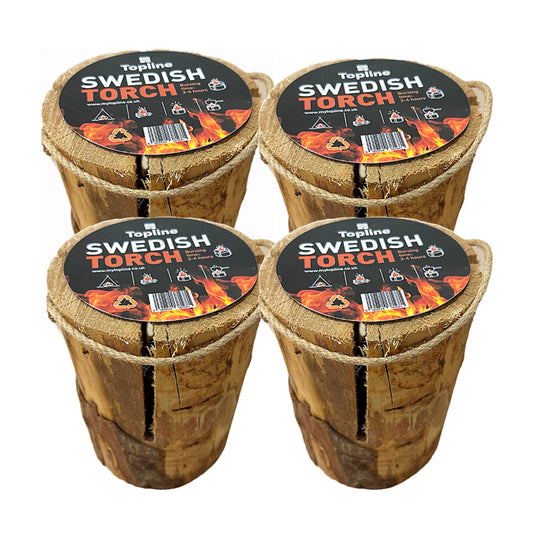 Swedish Fire Torch Instant Firewood 4x Logs