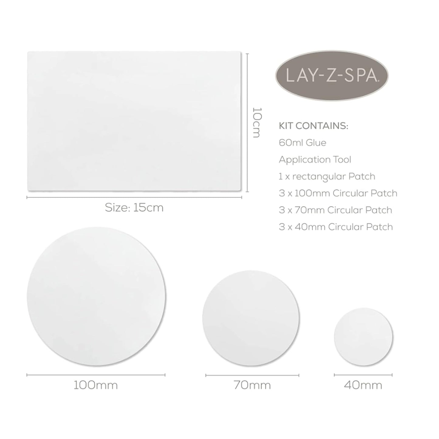 Topline Swimming Pool & Hot Tub Vinyl Repair Kit Pack of 2