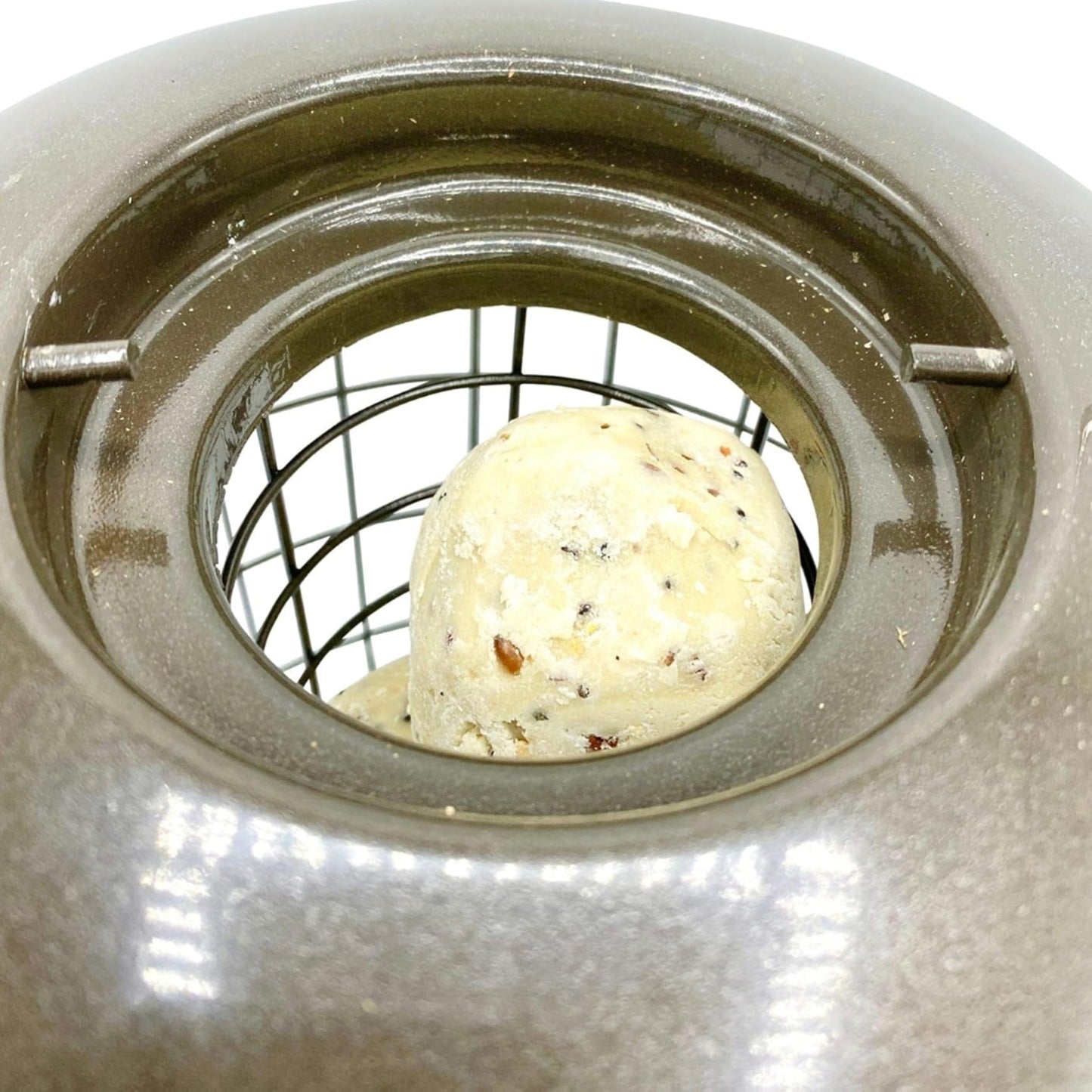 Squirrel Proof Small Bird Feeders - Large Heavy Duty Metal Hanging Bird Feeder for Wild Bird Food. Anti Squirrel Bird Feeder Bird Cage. Great for Hanging Station, Gardening Gifts. (Fat Balls)