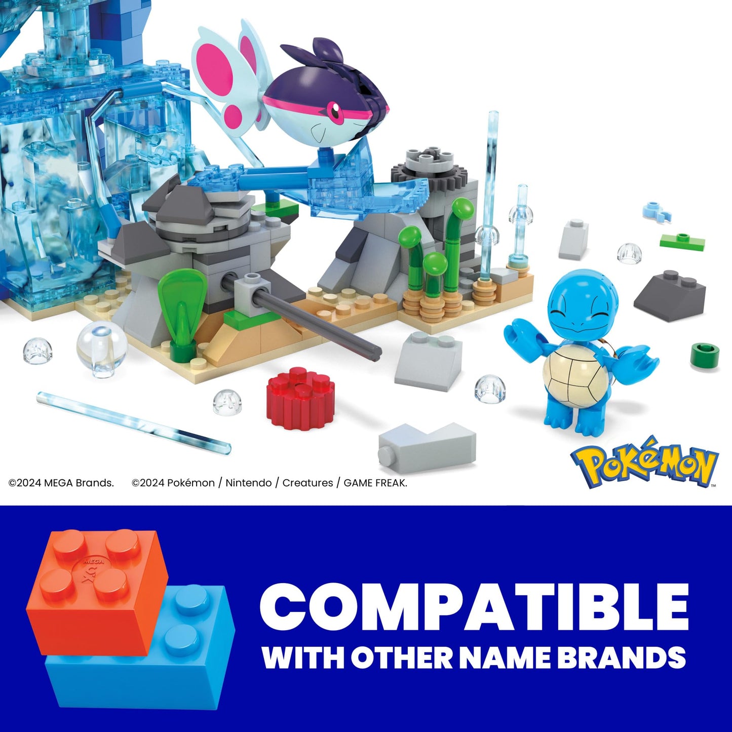 Mega Pokémon Forest Playset with Pikachu, Chansey, Eevee & Togepi HNT93