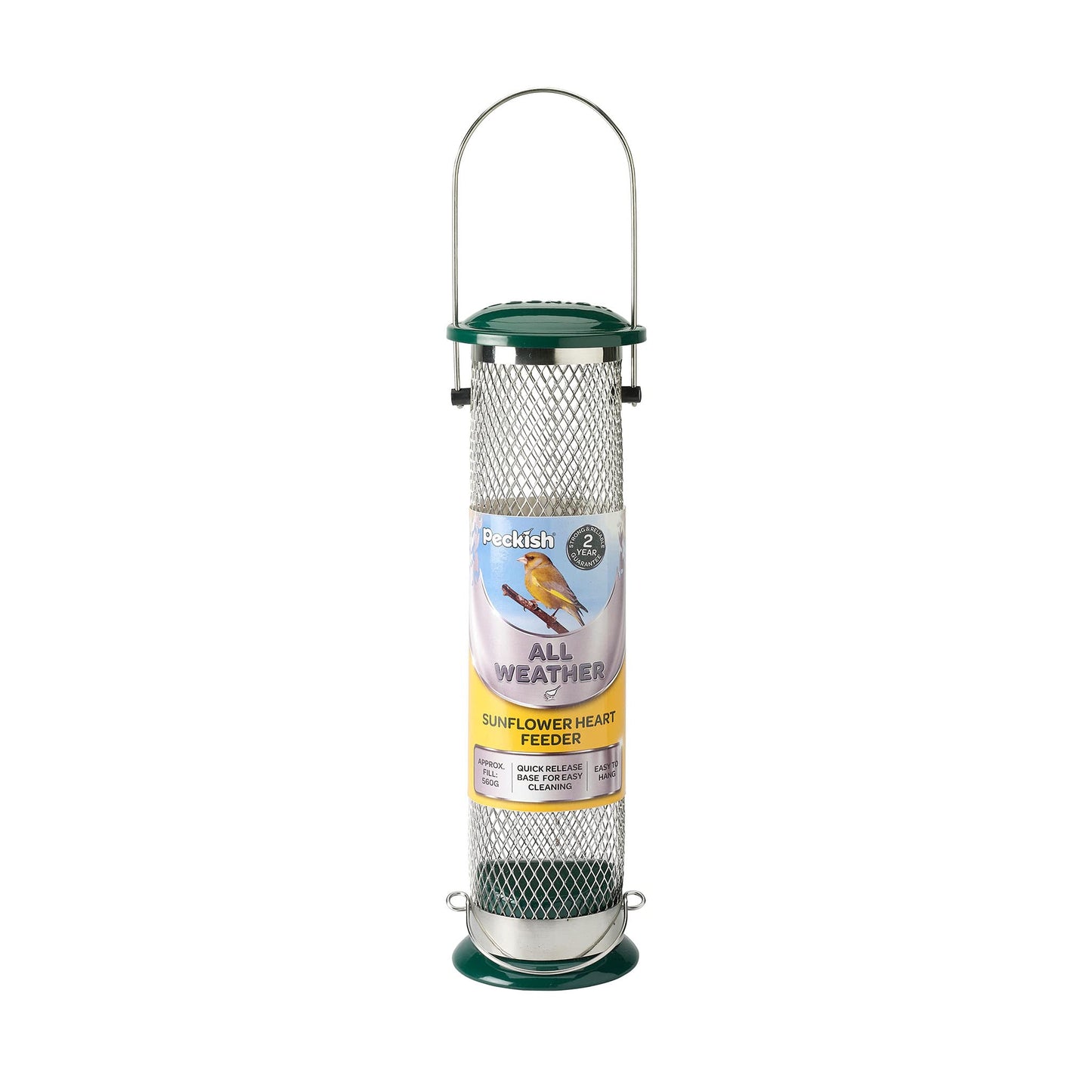 Peckish Large Metal All Weather Nyger Seed Bird Feeder