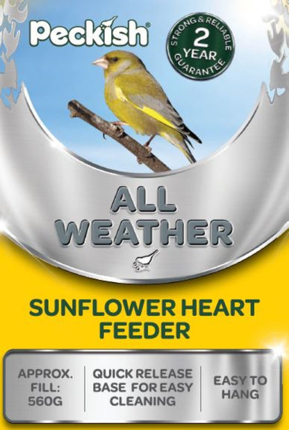 Peckish Large Metal All Weather Nyger Seed Bird Feeder