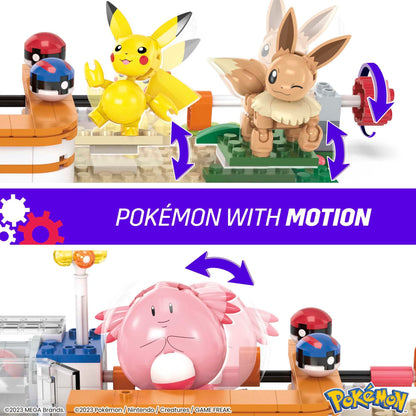 Mega Pokémon Forest Playset with Pikachu, Chansey, Eevee & Togepi HNT93