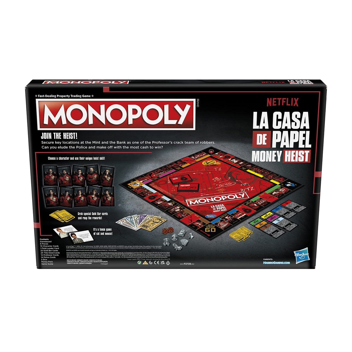 Monopoly: Netflix House of Money/La Casa de Papel Edition, Board Game for Adults and Teenagers, from 16 Years, English Version