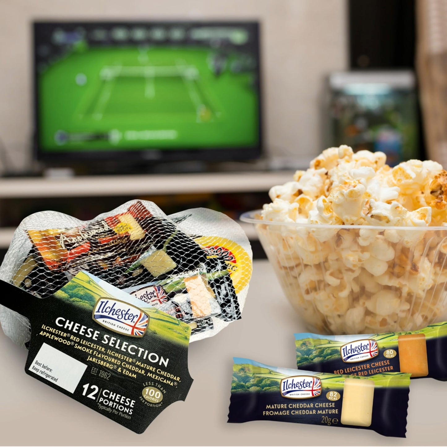 Mini Cheese Selection for Cheese Board - Pack of 2 x 12 Individually Wrapped 6 Different Flavour Cheese Portions Great with Chutney or Jam for Lunch Box, Cheese Gift Set, Hampers for Men or Birthday