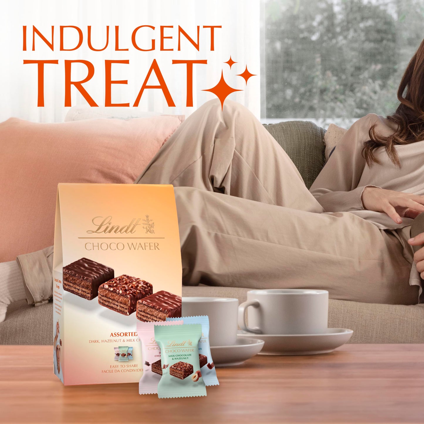 Lindt Choco Wafer Milk Chocolate & Hazelnut Box