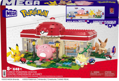 Mega Pokémon Forest Playset with Pikachu, Chansey, Eevee & Togepi HNT93