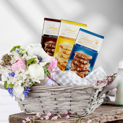 Les Grandes Chocolate Bars Bundle - Assorted Pack of 3 x 150g Milk Hazelnut, Dark Hazelnut & White Almond Bar Chocolate Bulk with Topline Card. Chocolate Gift for Sweet Hamper, Stocking Fillers