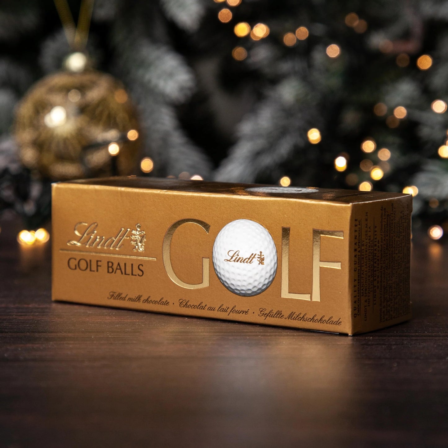 Milk Chocolate Golf Balls Hazelnut Filling 110g Pack of 2