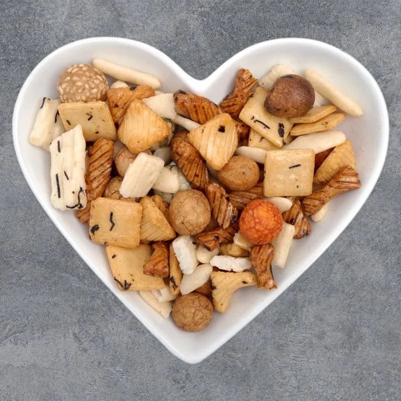 Mitsuba Rice Crackers Snacks Bulk - 800g Wasabi Mix & 650G Japanese Rice Snacks and Coated Peanuts Bulk Buy with Topline Card. Pub Snacks for Party Food, Movie Nights or Birthday Parties.