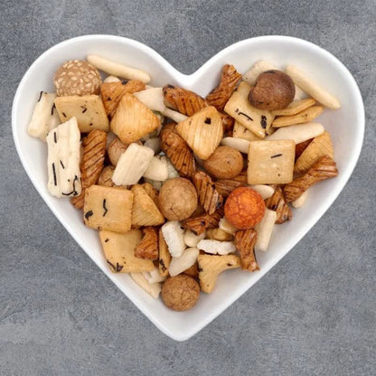 Mitsuba Rice Crackers Snacks Bulk - 800g Wasabi Mix & 650G Japanese Rice Snacks and Coated Peanuts Bulk Buy with Topline Card. Pub Snacks for Party Food, Movie Nights or Birthday Parties.