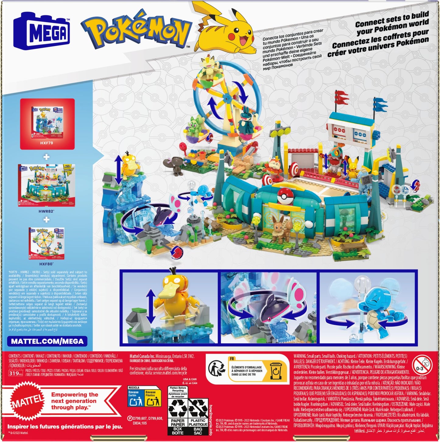 Mega Pokémon Forest Playset with Pikachu, Chansey, Eevee & Togepi HNT93