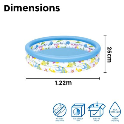 Bestway Fish Themed Paddling Pool
