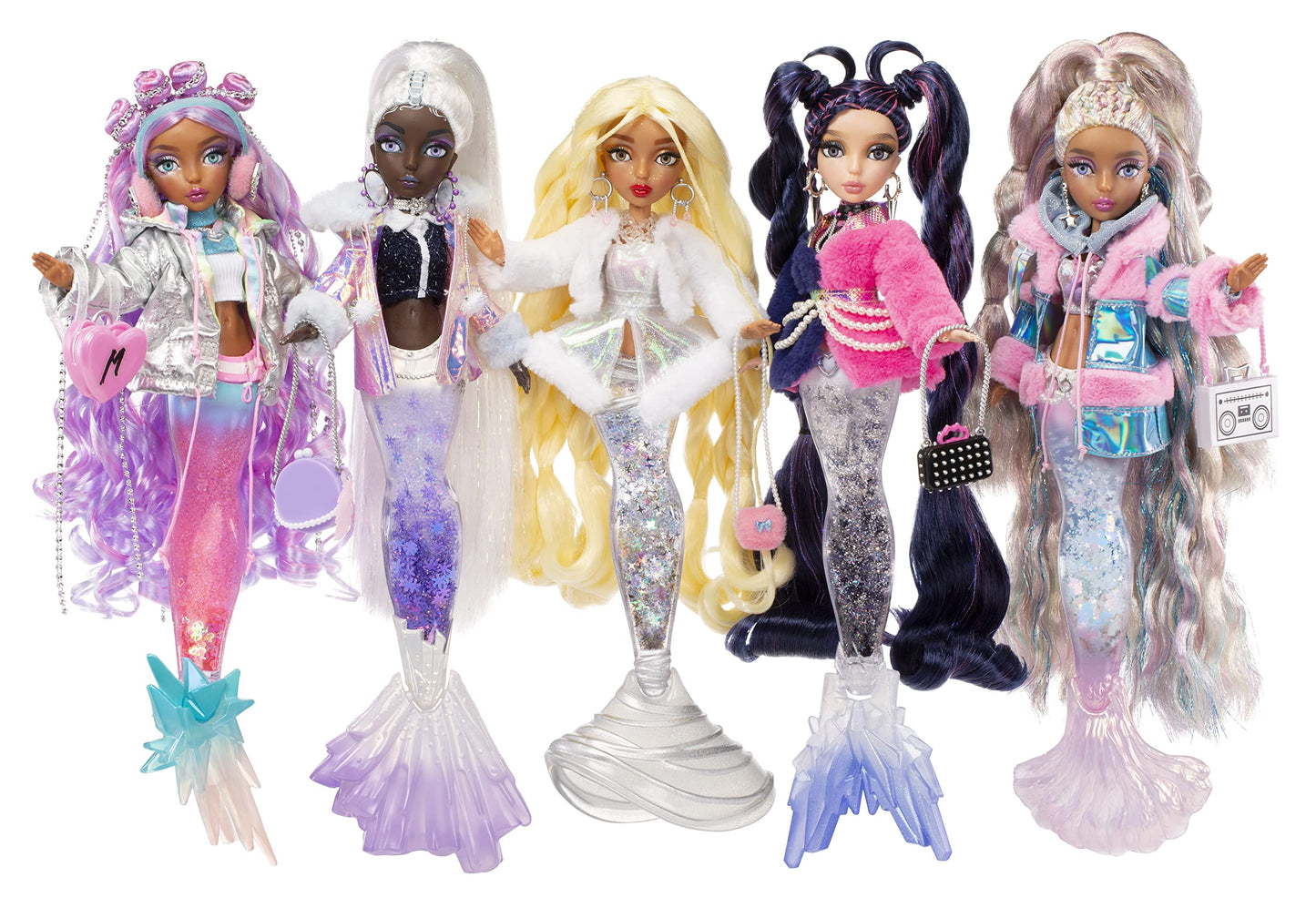 Mermaze Mermaidz Winter Waves Gwen Mermaid Doll with Color Changing Fin & Glitter Tail