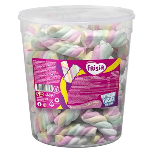 Frisia Marshmallow Rainbow Twister Creamy Vanilla 680g Tub