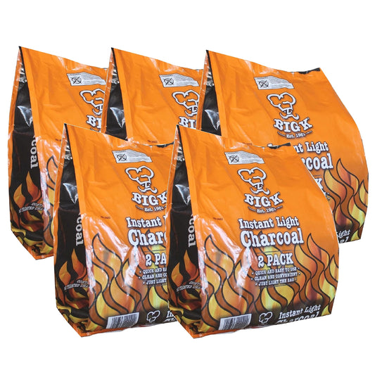 Instant Light Lumpwood Charcoal Bags 2x1kg Pack of 5