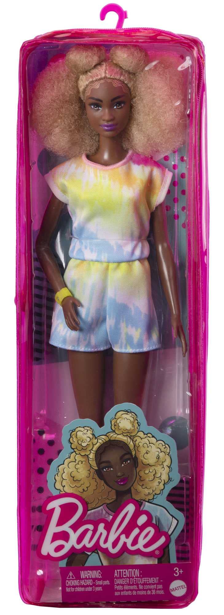 Barbie Fashionistas Doll Curvy with Black Hair and Dress
