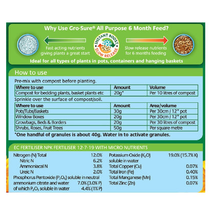 Gro-Sure Slow Release Plant Food