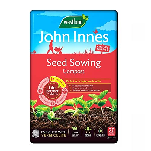 WARMHAND Topline John Innes Seed Sowing Compost - Peat Free, Enriched with Vermiculite, 28L Bag, Ideal for Outdoor & Indoor Plants, Vegetables & Growing