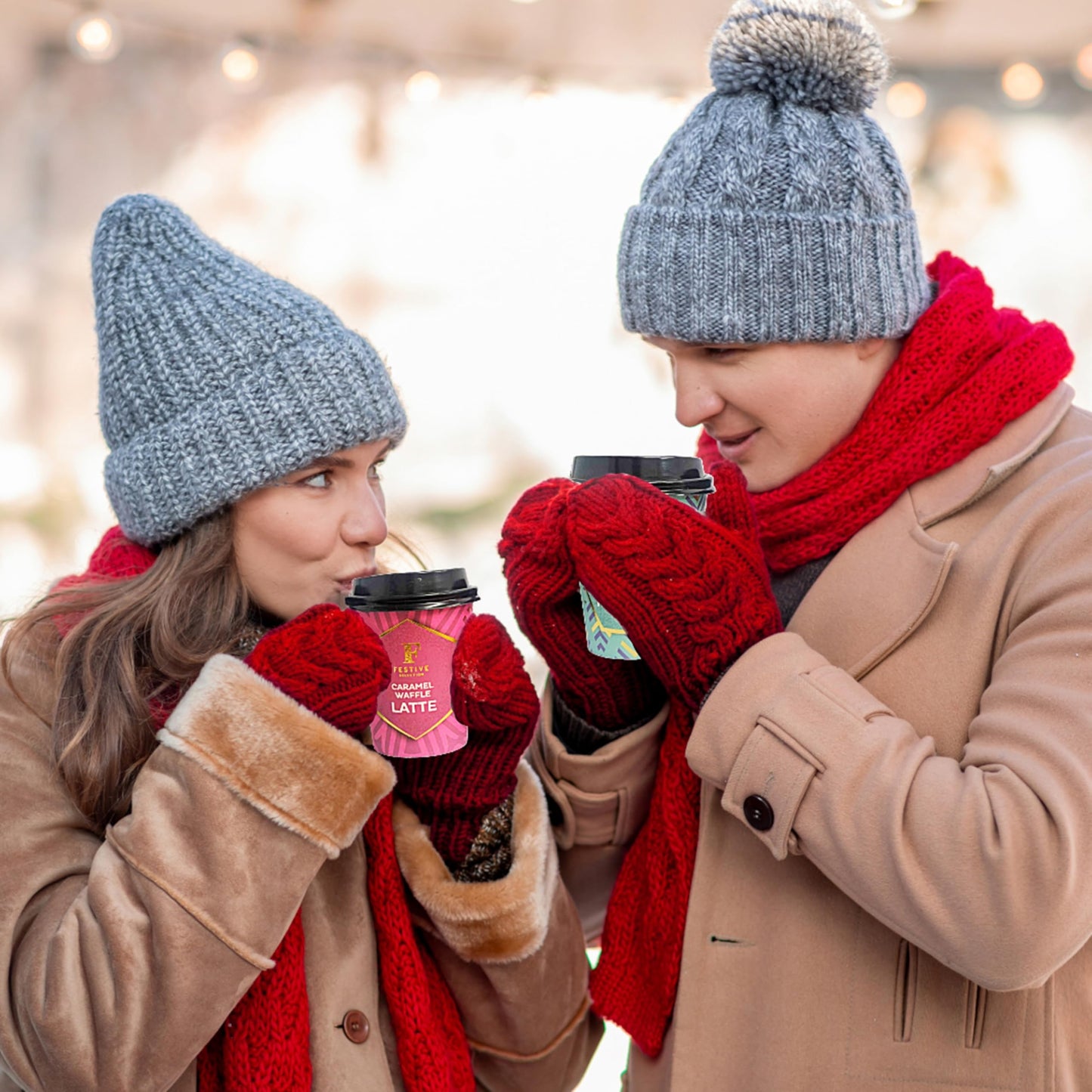 Christmas Coffee Selection Gift Set with Festive Instant Coffee & Hot Chocolates