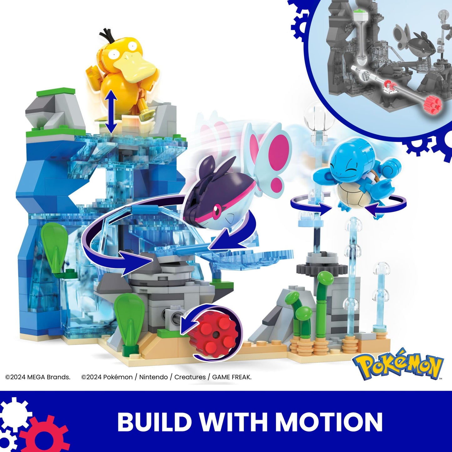 Mega Pokémon Forest Playset with Pikachu, Chansey, Eevee & Togepi HNT93