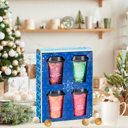 Christmas Coffee Selection Gift Set with Festive Instant Coffee & Hot Chocolates